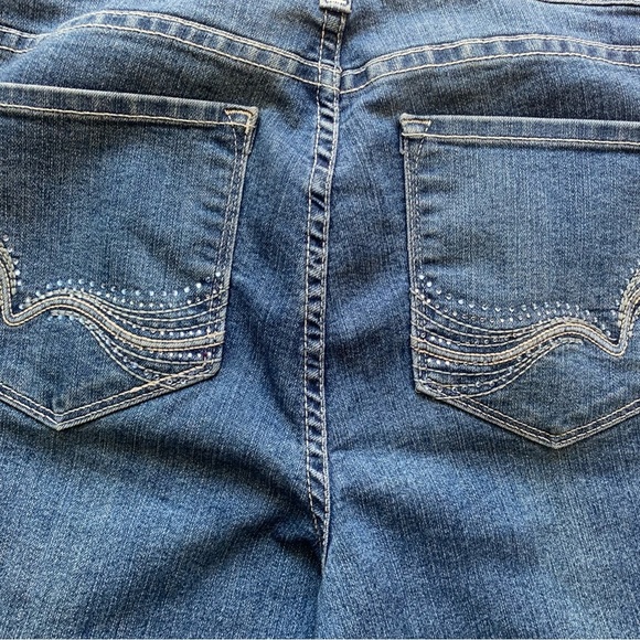 NYDJ Blue Denim Straight Leg Jeans Womens Casual Mid-Rise Medium Wash Size 4 - Picture 11 of 12